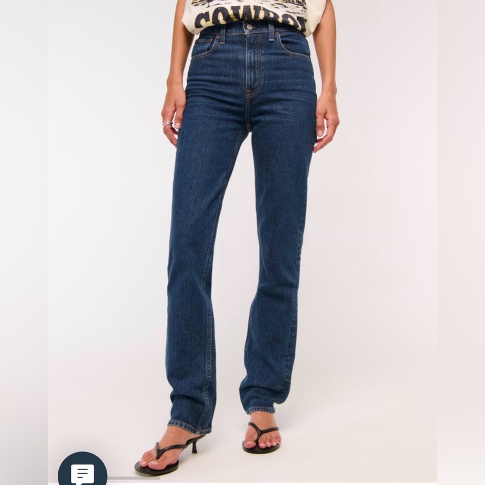 Abercrombie & Fitch 90’s Slim Straight Dark Blue Straight Leg Jeans